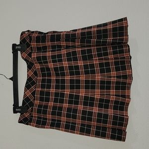 Divided Plaid Tennis Skirt